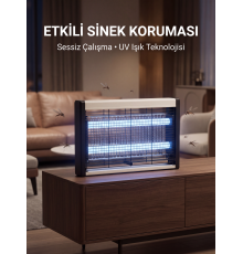 UV Işıklı Sinek Öldürücü Lamba Sessiz Çalışır