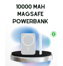 Kablosuz MagSafe Powerbank iPhone Uyumlu, 10000 mAh, Isı Dağılımlı