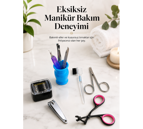 Profesyonel Manikür Pedikür Bakım Seti Çok Amaçlı Kişisel Bakım Kiti