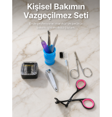 Taşınabilir Manikür Bakım Seti Günlük El Ayak ve Kaş Bakım Kiti