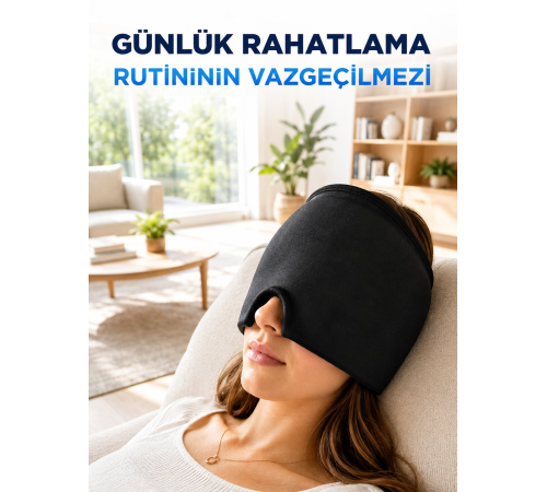 Sıcak Ve Soğuk Kompres Şapkası Migren Ve Baş Ağrısı Başlığı