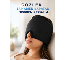Soğuk & Sıcak Kompres Özellikli Jel Başlık Ergonomik Rahatlama Maskesi