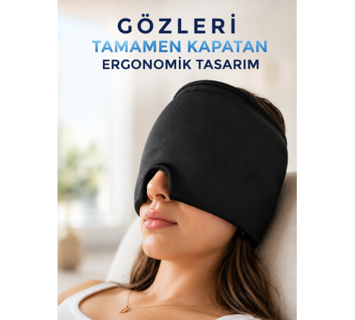 Soğuk & Sıcak Kompres Özellikli Jel Başlık Ergonomik Rahatlama Maskesi