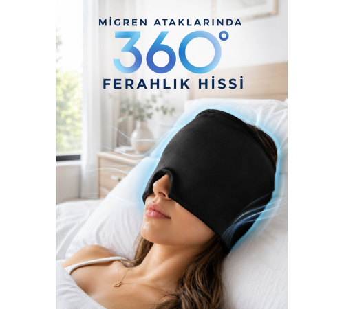 360° Jel Kompres Başlığı Soğuk ve Sıcak Kullanıma Uygun Rahatlatıcı Göz Maskesi