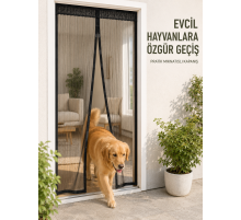 Mıknatıslı File Kapı Sinekliği Balkon Bahçe Teras ve Mutfak İçin Pratik Kullanım