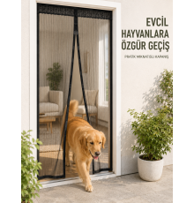 Mıknatıslı File Kapı Sinekliği Balkon Bahçe Teras ve Mutfak İçin Pratik Kullanım