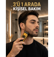 Saç, Sakal, Burun ve Kulak Bakımı İçin Çok Amaçlı Tıraş Makinesi