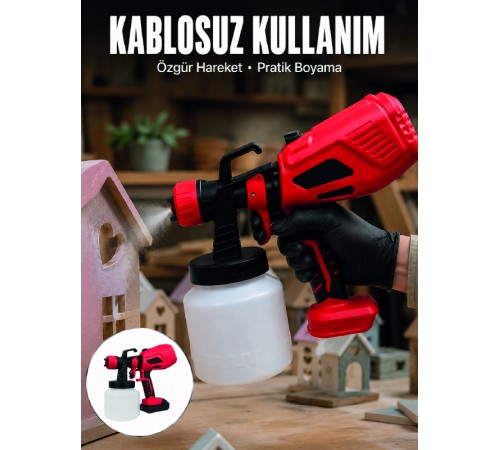 21V Güçlü Motor ile Profesyonel Boyama Performansı