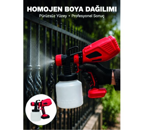 Ahşap, Metal, Mobilya ve Hobi Projeleri İçin Profesyonel Boya Tabancası