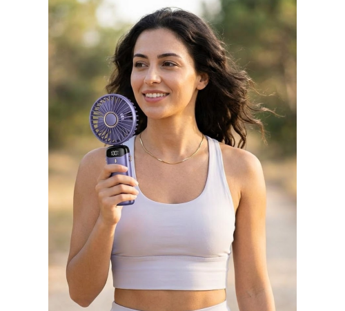 5 Kademeli Güçlü Üfleme Kapasiteli Taşınabilir Mini Fan
