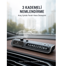 Araç Ön Cam Nemlendirici Telefon Numarası Gösterme Aparatı LED Işıklı Yeni Nesil