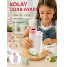 LED Aydınlatmalı Taşınabilir Mikroskop 80X-200X Ayarlanabilir Büyütme Özellikli