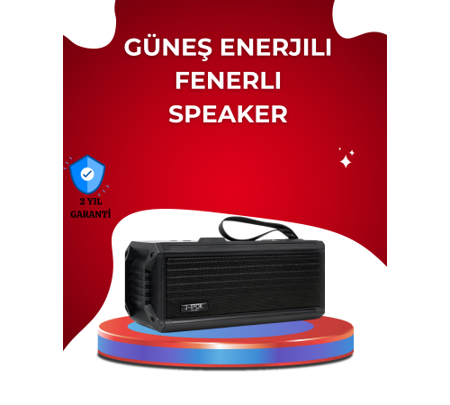 J-IPOX P520 Solar Enerjili Bluetooth Hoparlör FM Radyolu 8W Ses