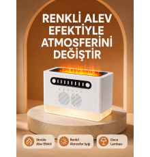 Type-C Şarjlı Kablosuz Hoparlör Beyaz Gürültü ve Atmosfer Işığı