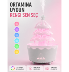 Dekoratif Şans Ağacı Ultrasonik Nemlendirici RGB Gece Lambalı Aroma Difüzörü