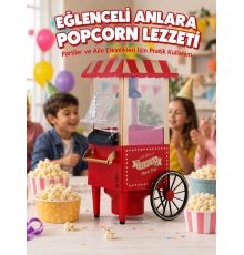 Sıcak Hava Teknolojili Yapışmaz Popcorn Makinesi