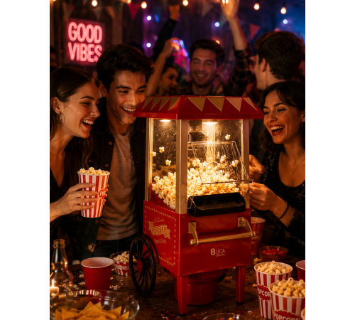 Yağsız Popcorn Makinesi Hızlı Sıcak Hava Mısır Patlatıcı Ev Tipi Kullanım