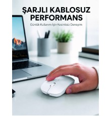 5000 DPI Bluetooth Kablosuz Mouse Hafif Ergonomik Sessiz Wireless Fare
