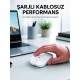 5000 DPI Bluetooth Kablosuz Mouse Hafif Ergonomik Sessiz Wireless Fare