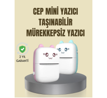Taşınabilir Mini Termal Yazıcı 200 DPI Bluetooth Bağlantılı