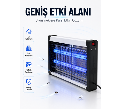 10W UV Haşere Kontrol Cihazı – Sessiz Çalışan Elektrikli Sinek Öldürücü Lamba