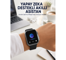 Modern Tasarımlı Akıllı Saat Uzun Pil Süresi ve Net Ekran Yeni Nesil