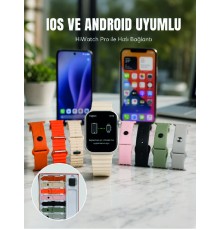 Akıllı Saat Bluetooth Arama Özellikli 7 Kordonlu Spor ve Günlük Kullanıma Uygun