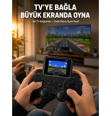 Retro Oyun Konsolu 520 Klasik Oyunlu Şarj Edilebilir El Konsolu