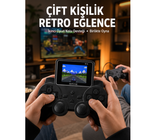 520 Klasik Oyunlu Mini El Konsolu Taşınabilir Oyun Cihazı