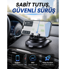 Katlanabilir Araç İçi Telefon Tutucu Gizli Numaratörlü Telefon Standı