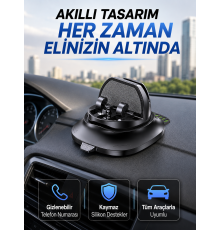 Araç Torpidosu İçin Telefon Tutucu Gizlenebilir Park Telefon Numaralı Stand