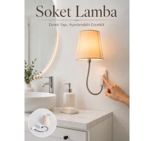 Soket Tipi Ayarlanabilir Başlıklı Dekoratif Gece Lambası