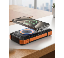 Güneş Enerjili Powerbank 20000 mAh Kablosuz ve Hızlı Şarj Destekli Taşınabilir Şarj Cihazı