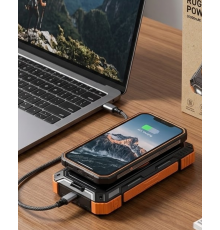 Güneş Enerjili 20000 mAh Powerbank Hızlı Şarj ve Kablosuz Şarj Destekli Dayanıklı Tasarım