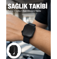 3 Kordonlu Akıllı Saat Bluetooth Arama ve Akıllı Bildirim Destekli