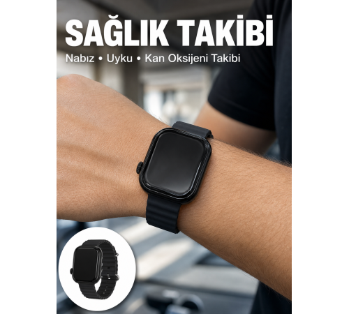 3 Kordonlu Akıllı Saat Bluetooth Arama ve Akıllı Bildirim Destekli