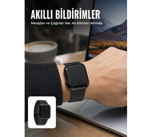 Dokunmatik AMOLED Akıllı Saat Nabız Uyku ve Spor Takip Özellikli