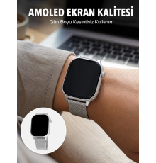 Dokunmatik AMOLED Akıllı Saat Uzun Pil Ömrü ve Sağlık Takip Özellikli