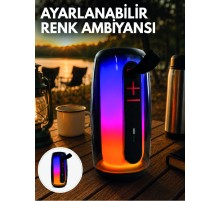 RGB Aydınlatmalı Kablosuz Bluetooth Hoparlör USB Bellek TF Kart Destekli