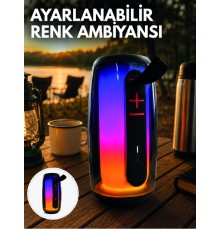 RGB Aydınlatmalı Kablosuz Bluetooth Hoparlör USB Bellek TF Kart Destekli