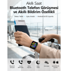Dokunmatik Ekranı, Bluetooth Görüşme Desteği ve Akıllı Bildirim Özellikleriyle Teknolojiyi Bileğinize Taşıyan Akıllı Saat