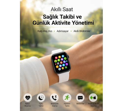 Bluetooth Telefon Görüşmesi ve Akıllı Bildirim Özellikleriyle Günlük Hayatınızı Kolaylaştıran Akıllı Saat