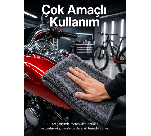 50x70 Mikrofiber Tank Bezi Araç Kurulama ve Oto Bakım Temizlik Bezi Yüksek Su Emici