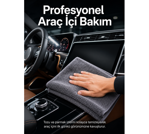 Profesyonel Mikrofiber Araç Kurulama Bezi Çizmez İz Bırakmaz Oto Detay Temizlik Bezi