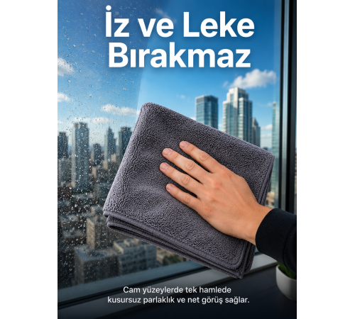 Oto Kurulama Bezi Yüksek Emici Mikrofiber Tank Bezi Araç Boya Cam ve Jant Temizliği