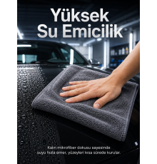 Mikrofiber Tank Bezi Araç İç ve Dış Temizlik İçin Çizmez Yumuşak Kurulama Bezi