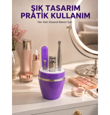 Mor Manikür Pedikür Seti Taşınabilir Kişisel Bakım Kiti