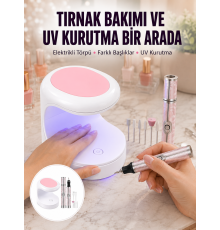 Tırnak Matkabı ve LED Oje Kurutucu 2’li Profesyonel Bakım Seti Yeni Nesil