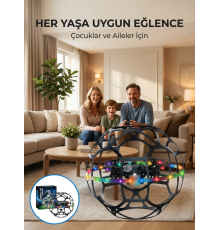 El Sensörlü Uçan Top Drone Çocuklar İçin LED Işıklı Eğlence Oyuncağı