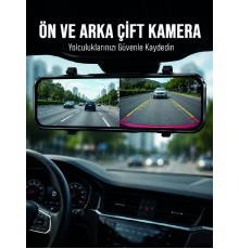 Ayna Carplay Dokunmatik Araç Multimedya Ekranı Ön Arka Kameralı